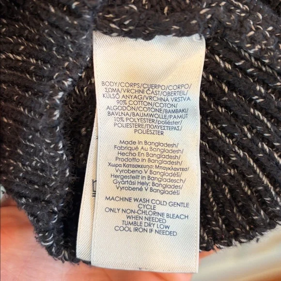 Chaps 1/4-Zip Sweater • Navy & Grey • Men’s Large • Smart Casual Pullover - Picture 5 of 7